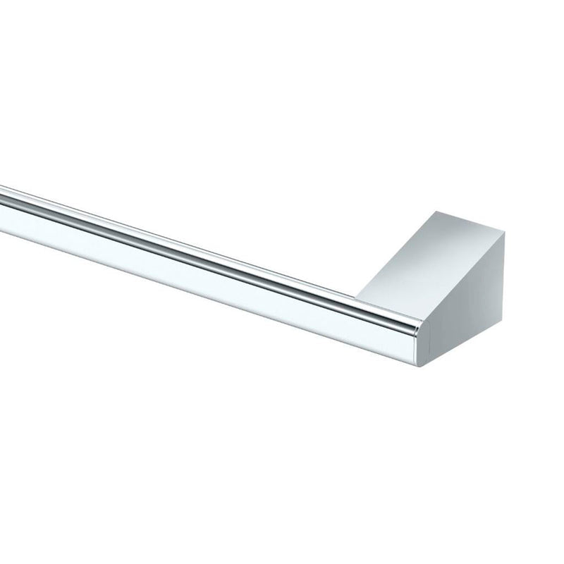A-Line Single Towel Bar - Wall Mount - 24" Brass/Polished Chrome