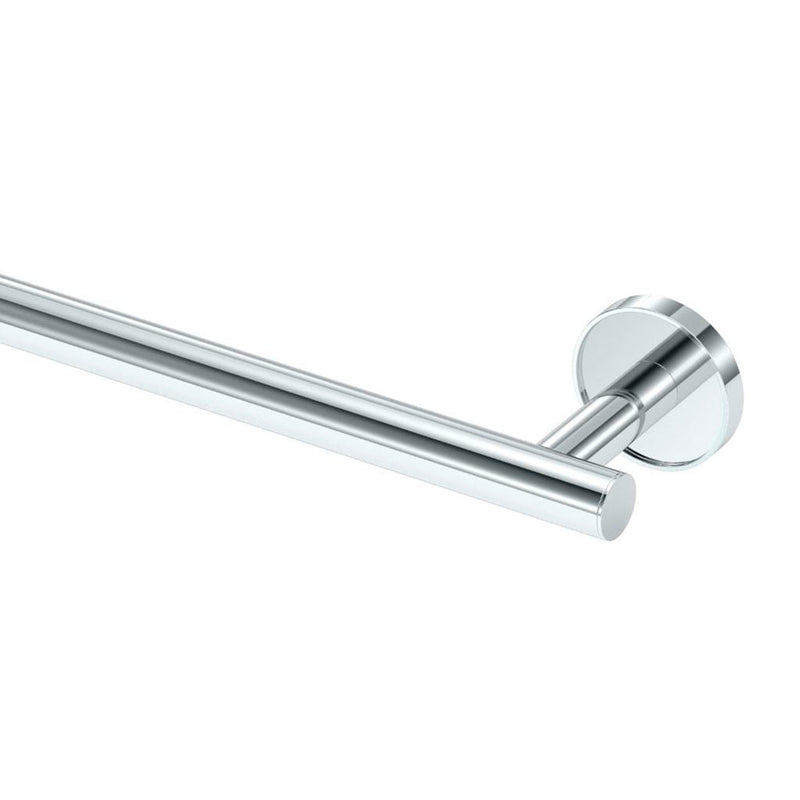 Sky Single Towel Bar - Wall Mount - 24" Brass/Polished Chrome