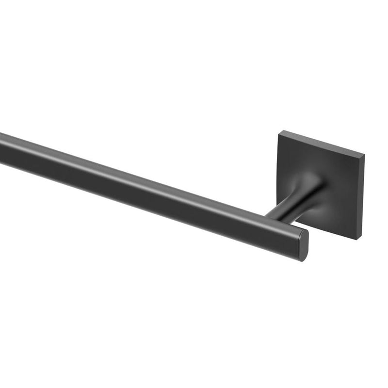 Waterline Single Towel Bar - Wall Mount - 18" Brass/Matt Black