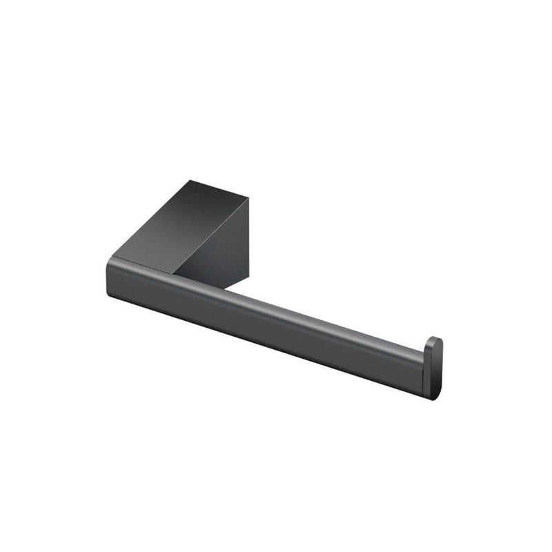 A-Line Euro Toilet Paper Holder - Wall Mount - 7" Brass/Matt Black