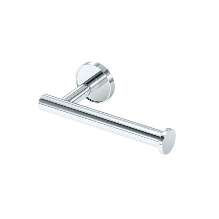 Sky Euro Toilet Paper Holder - Wall Mount - 7" Brass/Polished Chrome