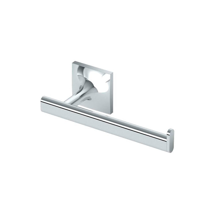 Waterline Euro Toilet Paper Holder - Wall Mount - 7" Brass/Polished Chrome