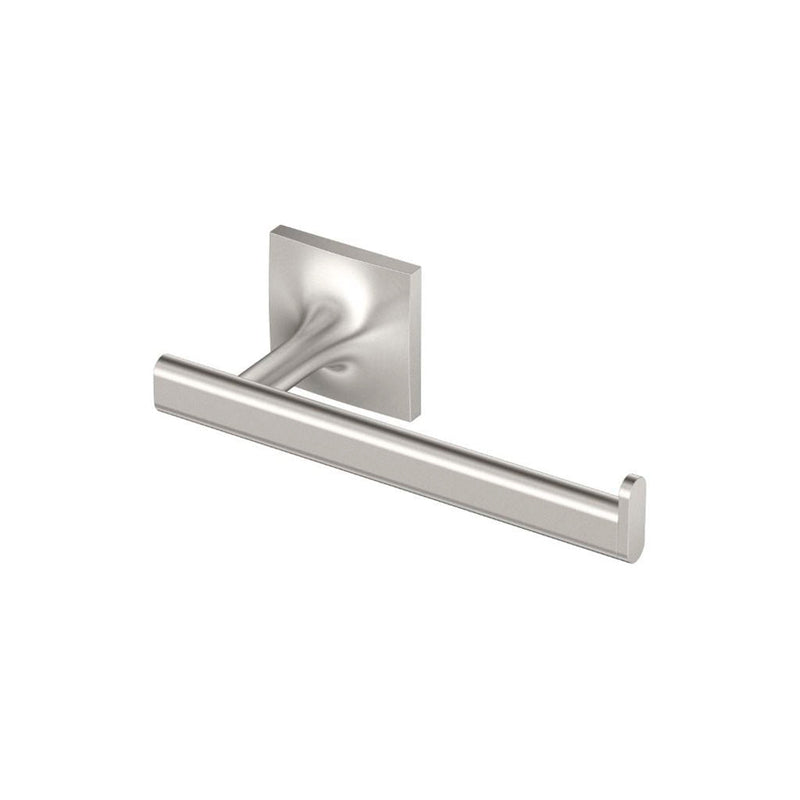 Waterline Euro Toilet Paper Holder - Wall Mount - 7" Brass/Satin Nickel