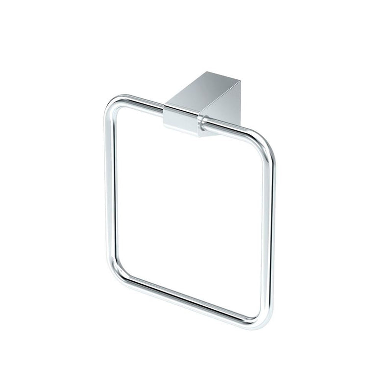 A-Line Towel Ring - Wall Mount - 7" Brass/Polished Chrome
