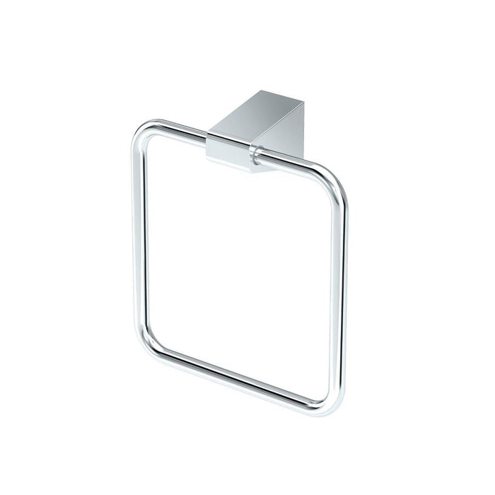A-Line Towel Ring - Wall Mount - 7" Brass/Polished Chrome