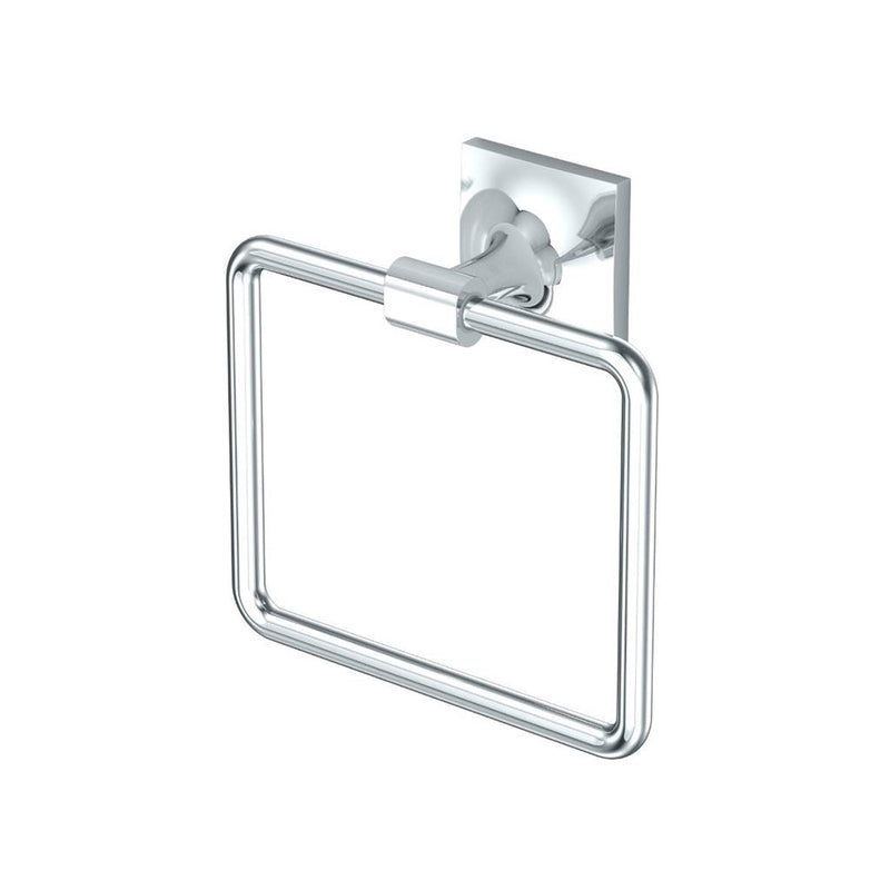 Waterline Towel Ring - Wall Mount - 6" Brass/Polished Chrome