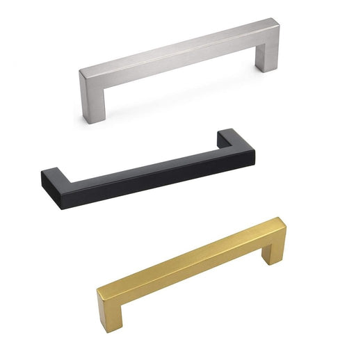 Gol Cabinet Pull Handle - Square Traditional Cabinet Mount