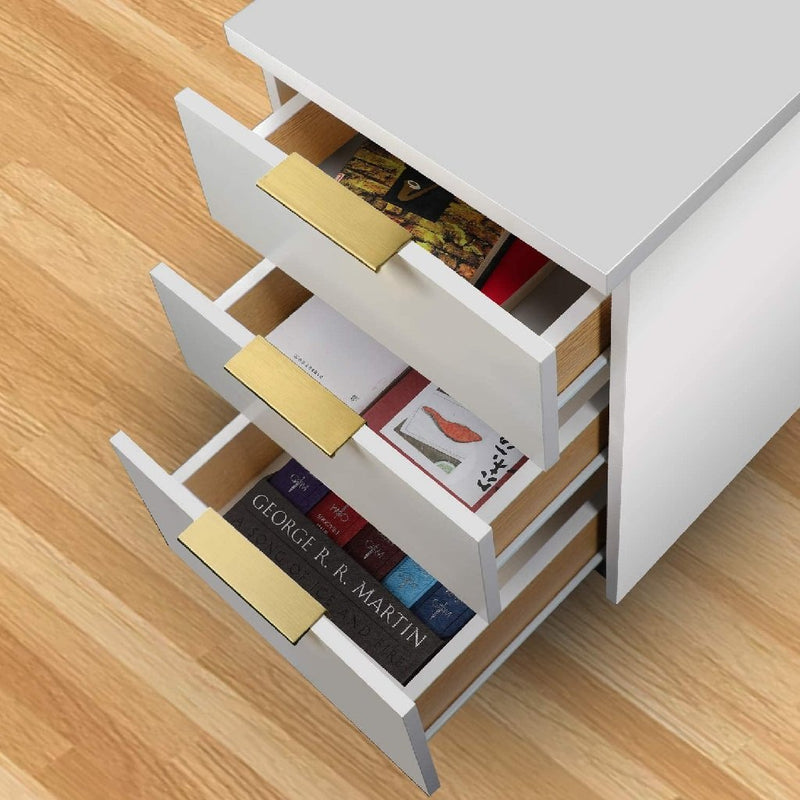 Gol Edge Cabinet Pull Handle - Square Traditional Cabinet Mount