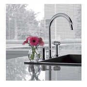 Web Sidespread Kitchen Faucet - Widespread - 15" Brass/Polished Chrome