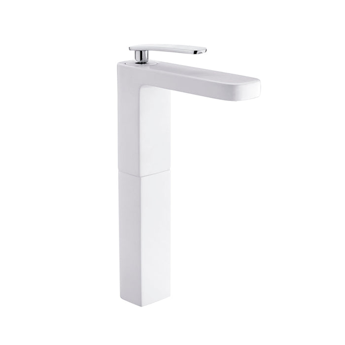 Despertar Bathroom Faucet - Vessel - 12" Brass/Matte White/Polished Chrome