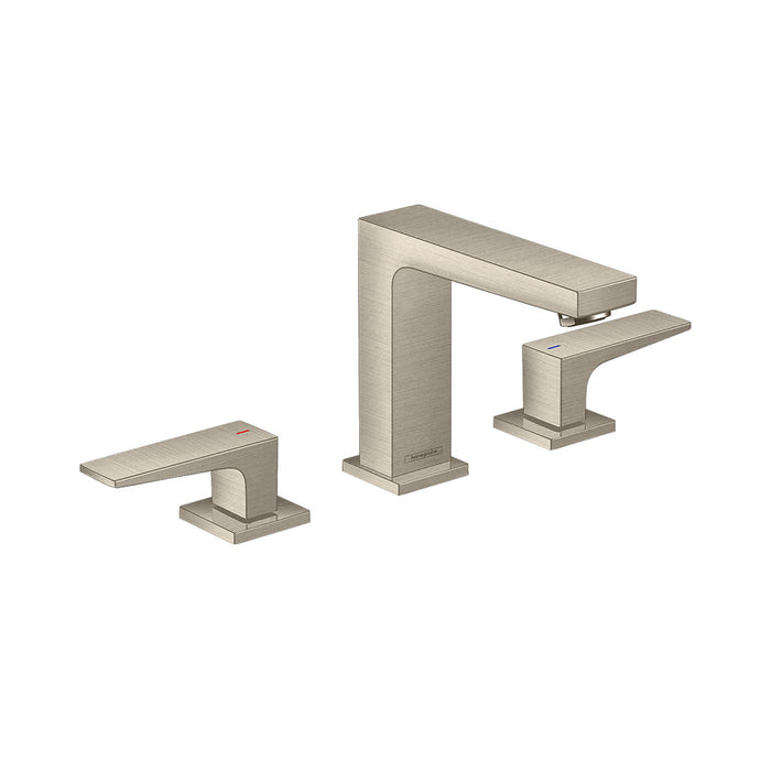 Metropol 110 Bathroom Faucet with Pop-Up Drain - Widespread - 8" Brass/Brushed Nickel