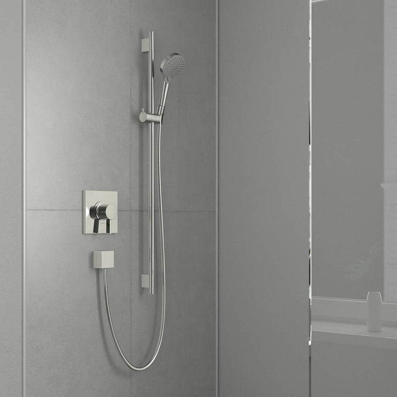 Fixfit Hand Shower Connector - Wall Mount - 3" Brass/Polished Chrome