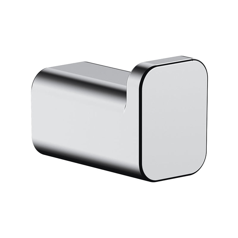 Addstoris Single Hook - Wall Mount - 1" Brass/Polished Chrome