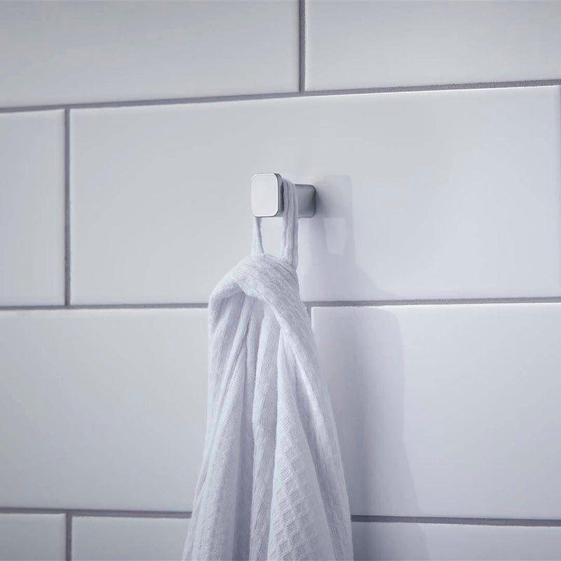 Addstoris Single Hook - Wall Mount - 1" Brass/Polished Chrome