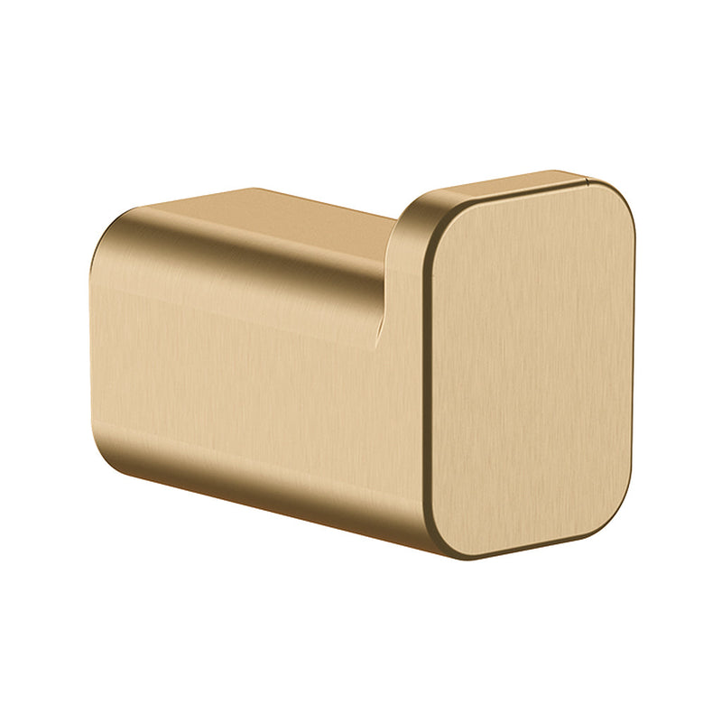 Addstoris Single Hook - Wall Mount - 1" Brass/Brushed Bronze