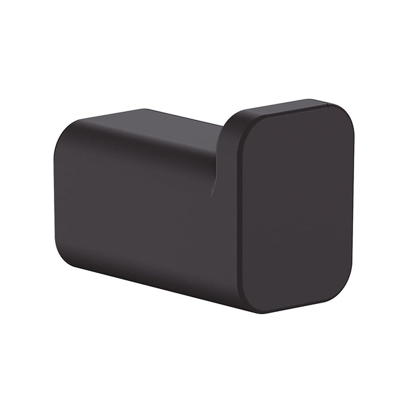 Addstoris Single Hook - Wall Mount - 1" Brass/Matt Black