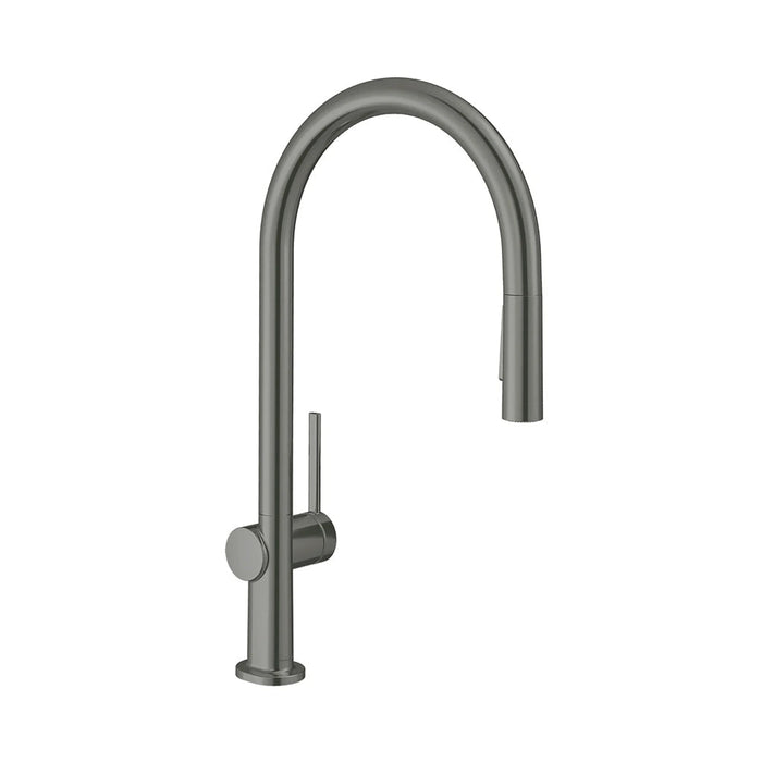 Talis N Higharc Pull Down Kitchen Faucet - Single Hole - 18" Brass/Brushed Black Chrome