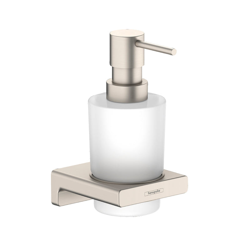 Addstoris Soap Dispenser - Wall Mount - 7" Brass/Brushed Nickel