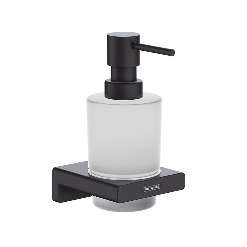 Addstoris Soap Dispenser - Wall Mount - 7" Brass/Matt Black