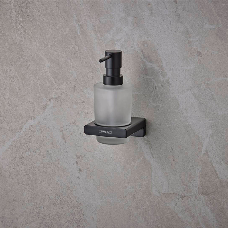 Addstoris Soap Dispenser - Wall Mount - 7" Brass/Matt Black