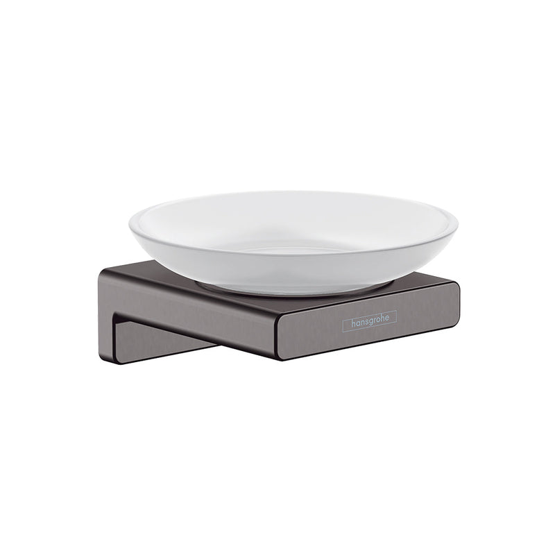 Addstoris Soap Dish - Wall Mount - 5" Brass/Brushed Black Chrome