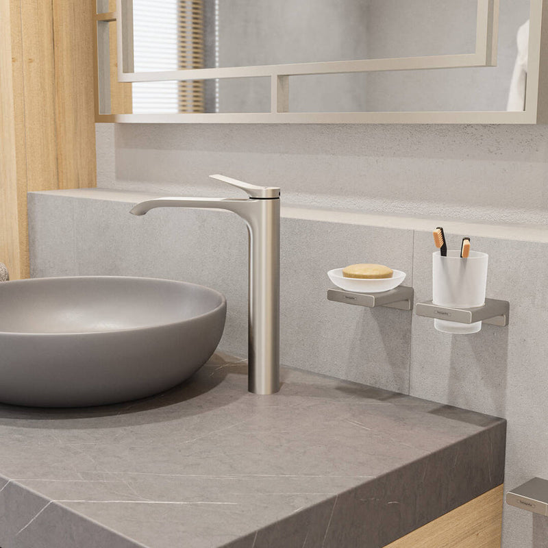 Addstoris Soap Dish - Wall Mount - 5" Brass/Brushed Nickel