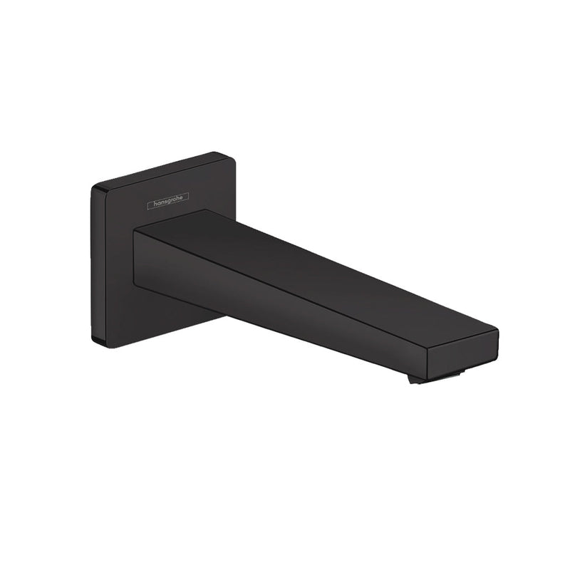 Metropol Tub Spout - Wall Mount - 8" Brass/Matt Black