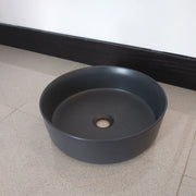 Osiris Bathroom Sink - Vessel - 14" Porcelain/Matt Grey