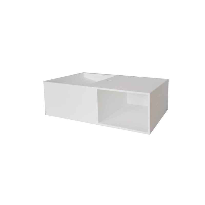 Soul Vanity - Wall Mount - 32" Solid Surface/Matt White