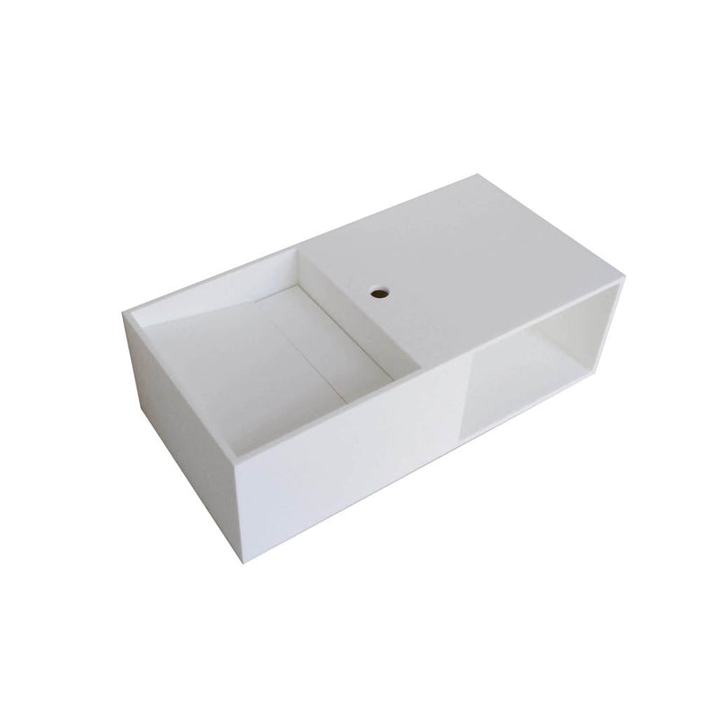 Soul Vanity - Wall Mount - 32" Solid Surface/Matt White