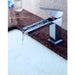 Devon Waterfall Bathroom Faucet - Single Hole - 6" Brass/Polished Chrome