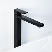 Devon Vessel Bathroom Faucet - Single Hole - 12" Brass/Matt Black