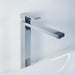 Devon Vessel Bathroom Faucet - Single Hole - 12" Brass/Polished Chrome