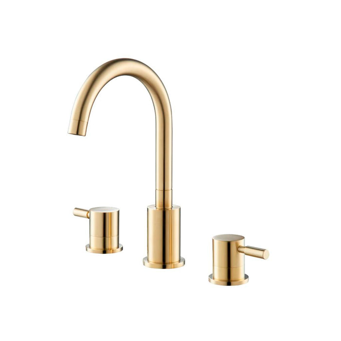 Serie 100 Bathroom Faucet - Widespread - 8" Brass/Satin Brass