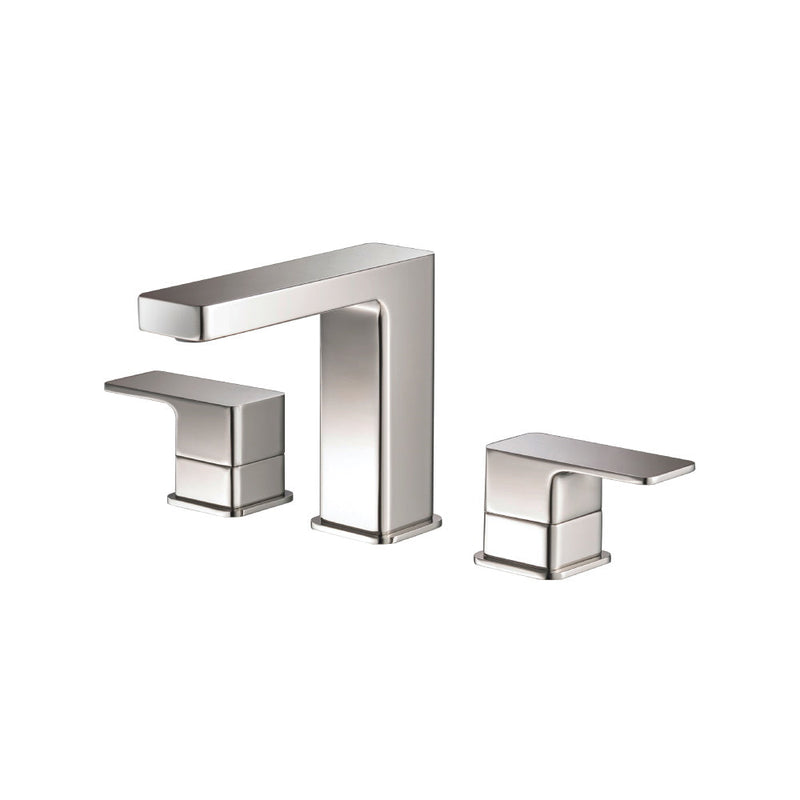 Serie 196 Bathroom Faucet - Widespread - 8" Brass/Polished Nickel