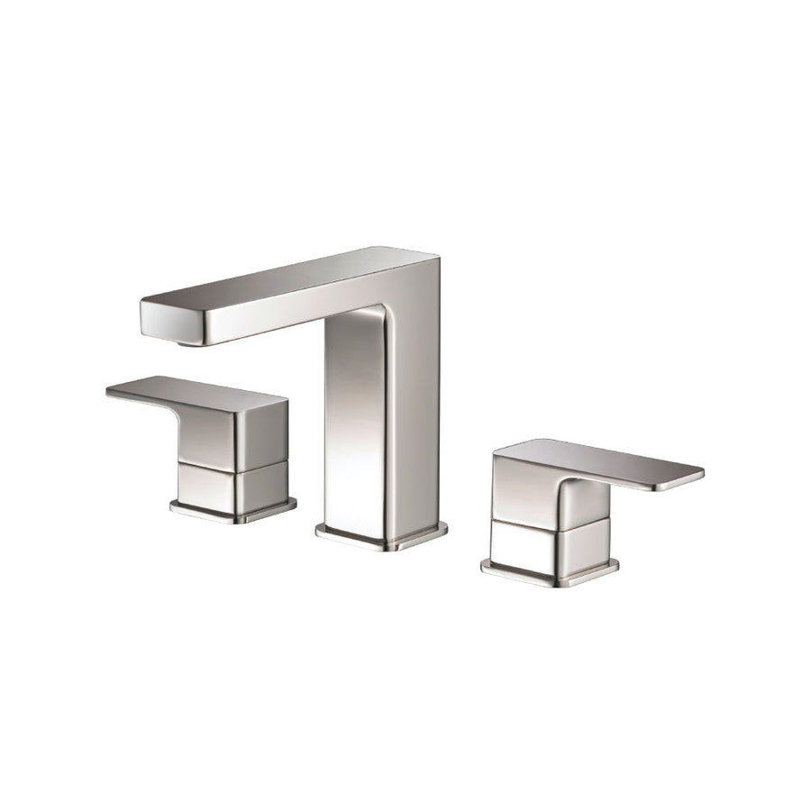Serie 196 Bathroom Faucet - Widespread - 8" Brass/Polished Nickel