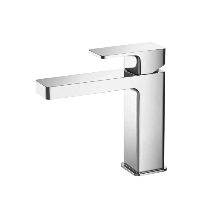 Serie 196 Bathroom Faucet - Single Hole - 6" Brass/Polished Chrome