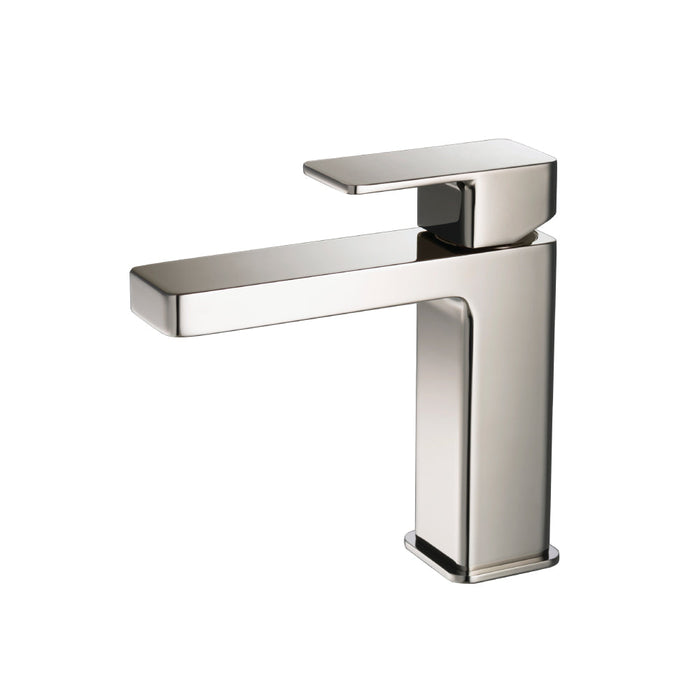 Serie 196 Bathroom Faucet - Single Hole - 6" Brass/Polished Nickel
