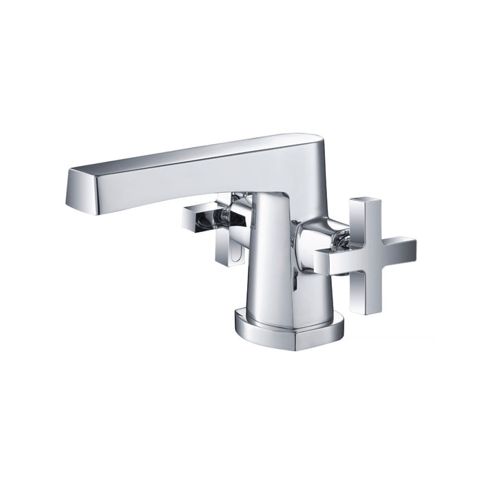 Serie 240 Bathroom Faucet - Single Hole - 5" Brass/Polished Chrome