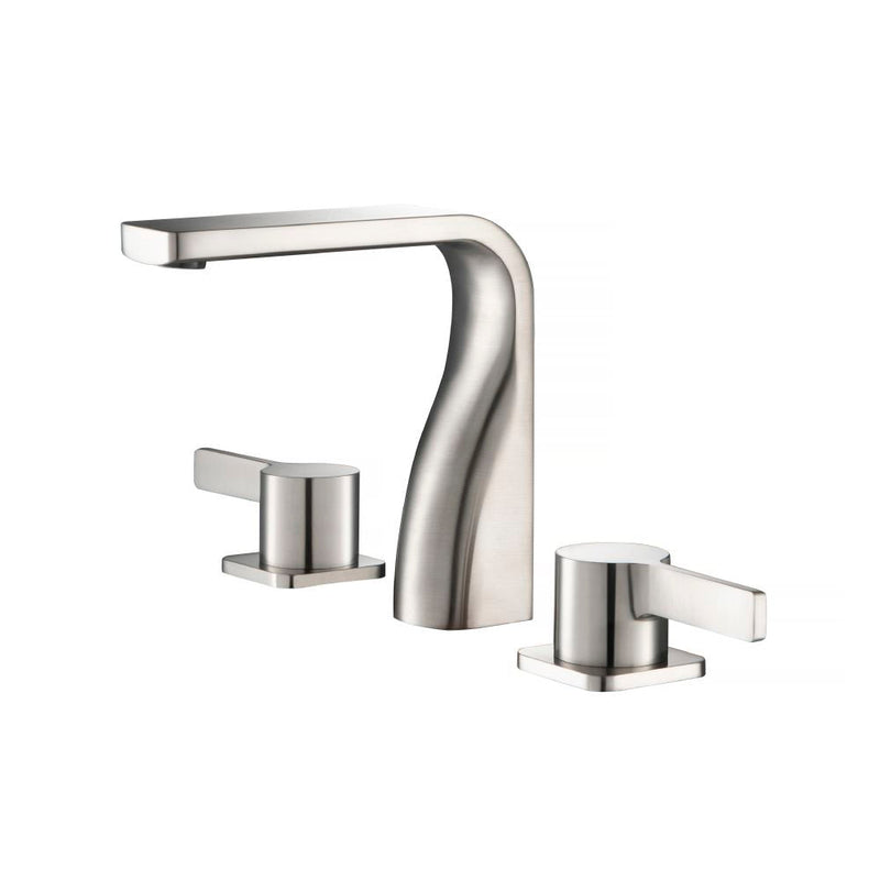 Serie 260 Bathroom Faucet - Widespread - 8" Brass/Brushed Nickel