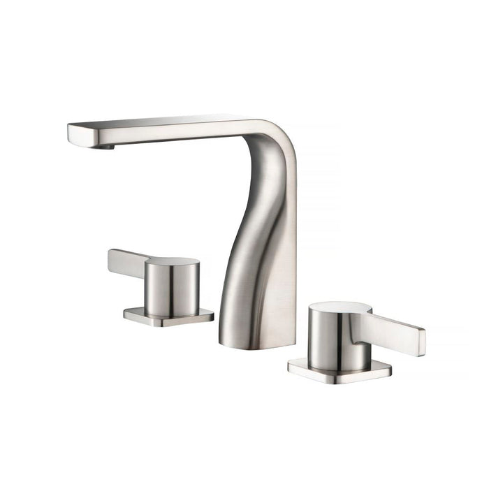 Serie 260 Bathroom Faucet - Widespread - 15" Brass/Brushed Nickel