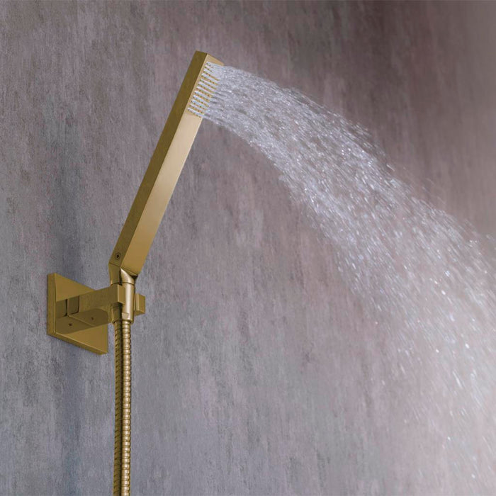 HS1006H Single Function Hand Shower - Wall Mount - 1" Brass/Satin Brass