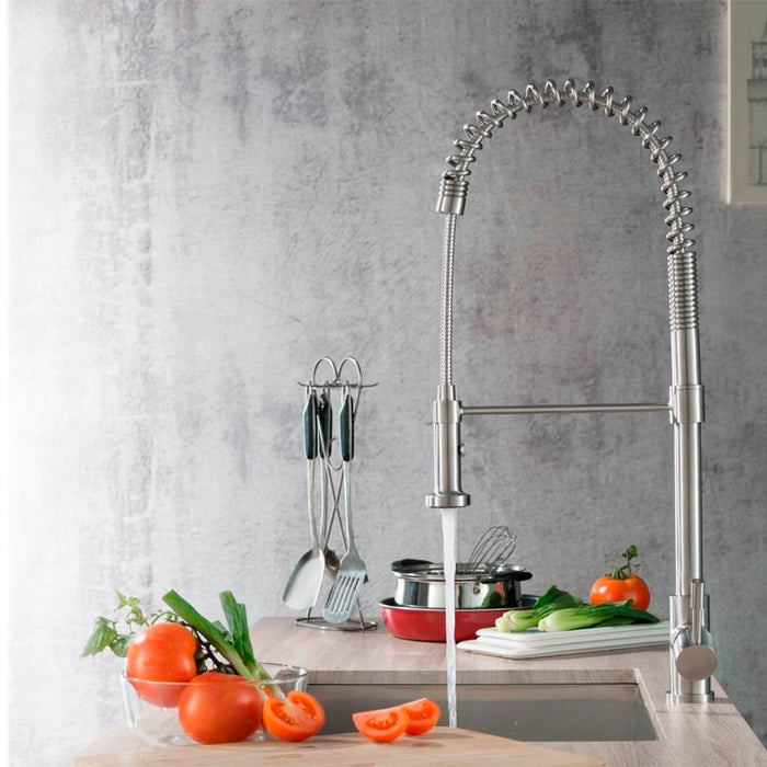 K.2000 Kitchen Faucet - Single Hole - " Stainless Steel/Stainless Steel