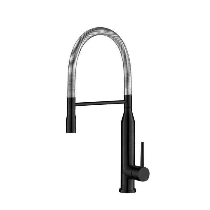 K.1260 Kitchen Faucet - Single Hole - " Stainless Steel/Matt Black