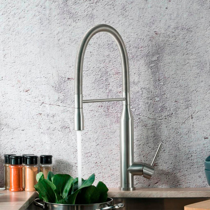 K.1260 Kitchen Faucet - Single Hole - " Stainless Steel/Stainless Steel