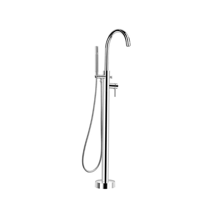 Serie 100 Tub Faucet - Floor Mount - 46" Brass/Polished Chrome