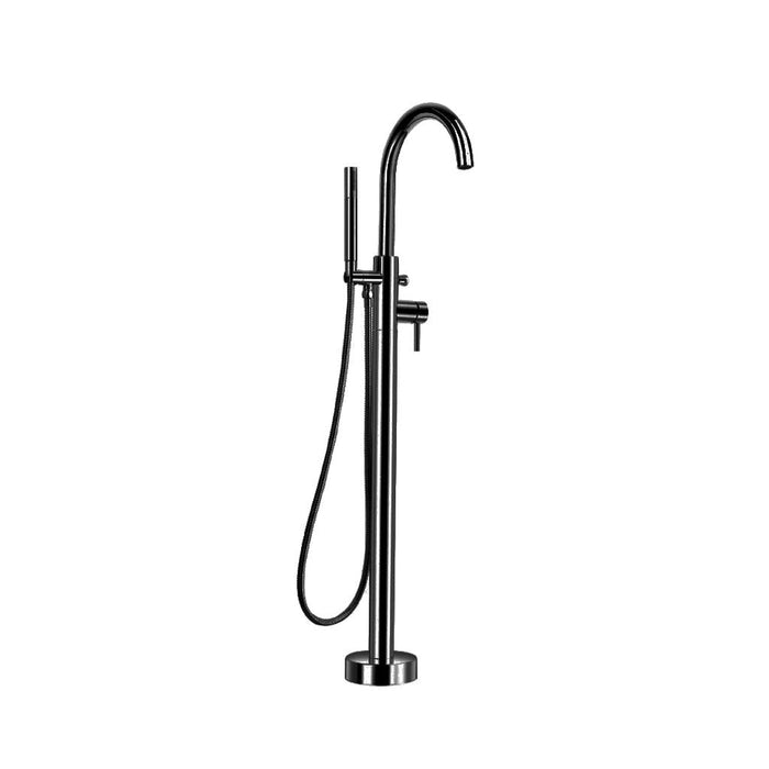 Serie 100 Tub Faucet - Floor Mount - " Brass/Matt Black