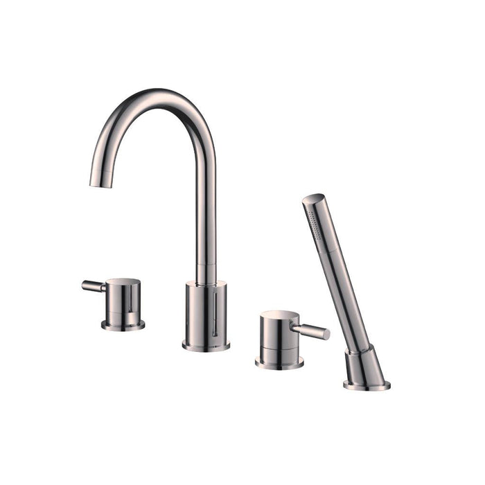 Serie 100 Tub Faucet - Widespread - 8" Brass/Brushed Nickel