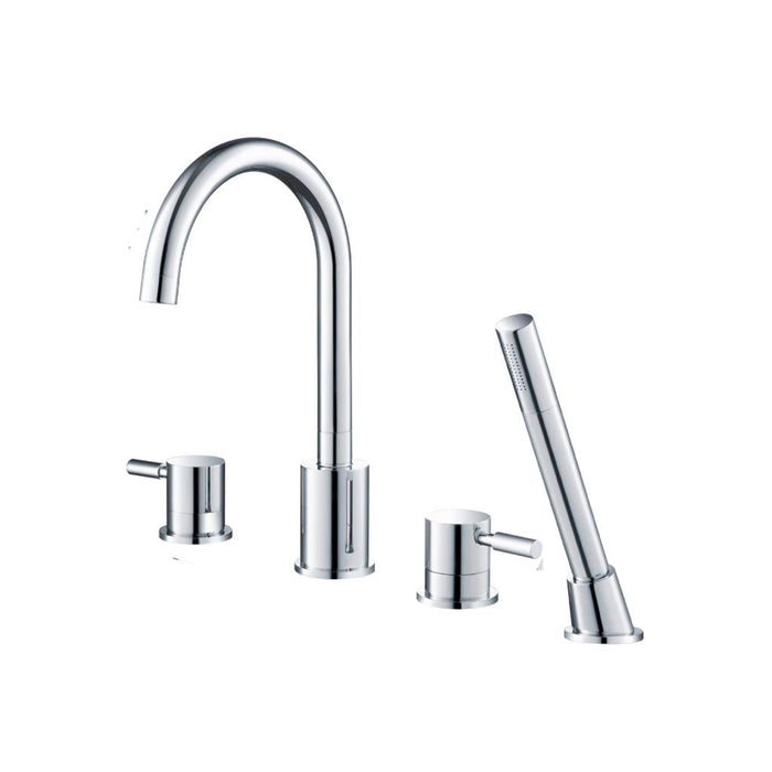 Serie 100 Tub Faucet - Widespread - 8" Brass/Polished Chrome