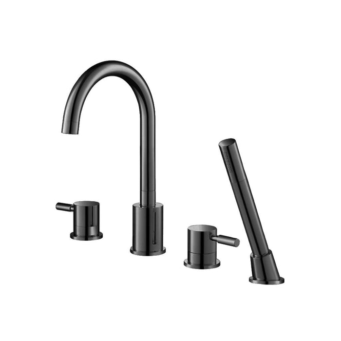 Serie 100 Tub Faucet - Widespread - 8" Brass/Matt Black